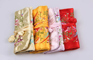 Beautiful Embroidery Jewelry Bundle Type Travel Organizer Bag of Bright Silk