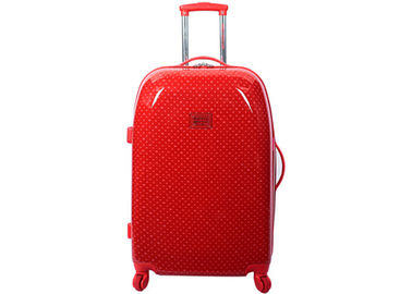 PC ABS red  trolley case 20 carry on luggage with wheels travelling suitcase