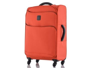 Expandable Lightweight travel luggage suitcase with cross straps and zipper 190T pockets inside