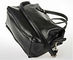 Fashion Black Ladies Leather Business Bags / Tote Handbags For Women