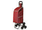 Double 600D Oxford Cloth Shopping Trolley Bag On Wheels With 1.0mm Steel Tube