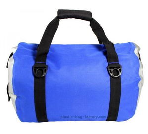 Gear blue rolling waterproof duffel bag , waterproof travel bag 40 liter