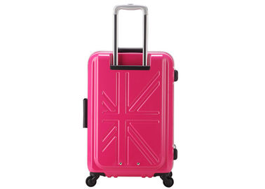 OEM Girls Pink ABS PC Luggage ,  ABS Luggage Set with British flag print