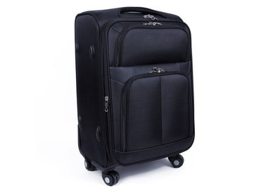 Polyester material EVA trolley case lightweight suitcases on wheels and expandable zipper