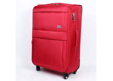 Red Code lock travel EVA trolley case with elegant imprint front logo and zipper pullers
