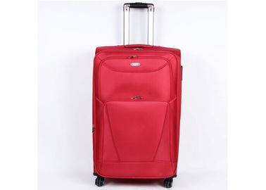 Small 20 inch suitcase 4 wheel luggage built in cross straps and ID card pocket on back panel