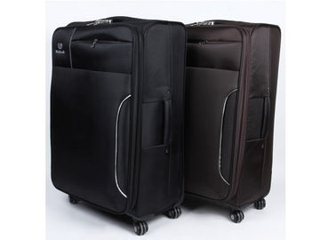 Nylon fabric wheeled EVA trolley case large suitcase set with soft pront pocker for laptop computer