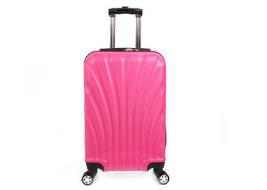 20 24 28 inch ABS luggage set with expanable zipper and universal wheels Pink hardcase luggage