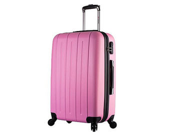 Customized pink hard shell ABS luggage set 20 24 28 inch / ladies luggage sets
