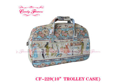 Colorful small 10 inch lightweight luggage Ladies Trolley Bag Customized