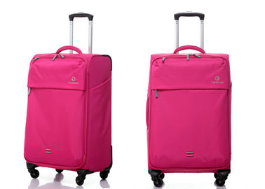 Ultra lightweight travel luggage pink color , cute luggage sets for women 20 24 28 inch