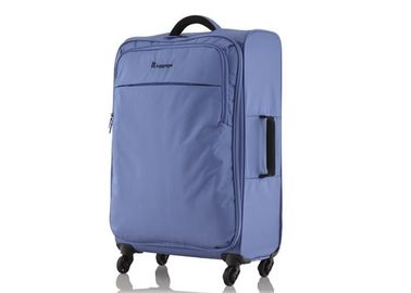 Polyester lightweight hand luggage on wheels with PE foam handle on top and side