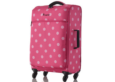 Portable Carry on Lightweight travel luggage , polka dot luggage set on wheels