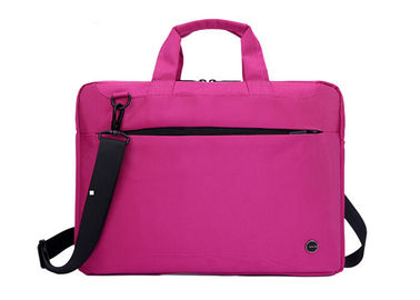 Cute Ultralight nylon padded pink laptop bags 15 inch with bottom compartment