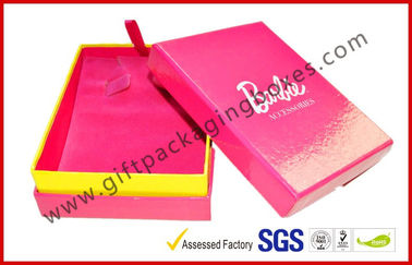 Fancy Jewellery Packaging Boxes For Valentine Gift, Pink Rigid Paper Gift Packaging Boxes
