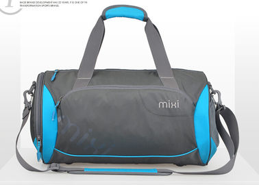 Blue 16inch 18 inch Duffle Bags , gym sports bag with smooth zipper