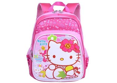 High elastic waterproof hello kitty school bags kids backpacks personalized