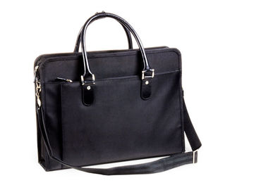 1680D Nylon Bag With Leather Handles Oversized Mens Briefcase Bag