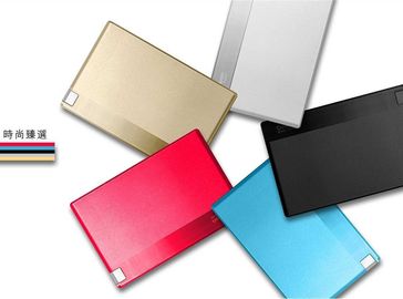 portable Credit Card Power Bank aluminum Wallet mobile charger for samsung galaxy note