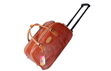 U shaped opening zipper waterproof PVC trolley travel bag for businessmen