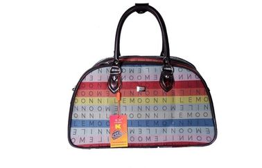 Colorful womens cloth travel bags with English letters for outdoor sports