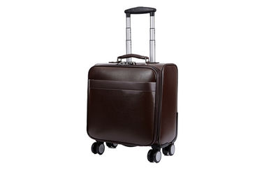 PU Leather Man Internal Computer Interlayer 4 Wheeled Suitcases with Password Lock
