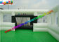White Color Inflatable Sports Games Football Field With Soft Bottom Cloth