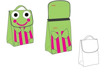 Animal children school bags with cartoon design / neoprene cooler picnic tote bag for kids