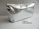 Stand Up Silver Meshy Toiletries Travel Bag For Women , Durable