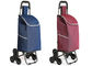 Double 600D Oxford Cloth Shopping Trolley Bag On Wheels With 1.0mm Steel Tube