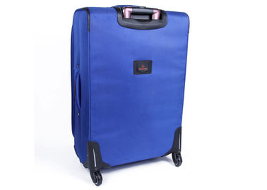 Promotional  blue luggage set for women / 4 wheel trolley suitcase lightweight