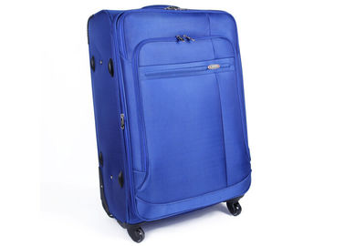 Promotional  blue luggage set for women / 4 wheel trolley suitcase lightweight