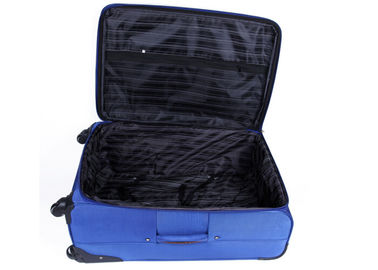 Promotional  blue luggage set for women / 4 wheel trolley suitcase lightweight