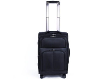 Polyester material EVA trolley case lightweight suitcases on wheels and expandable zipper