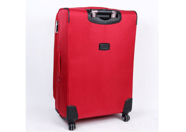 Red Code lock travel EVA trolley case with elegant imprint front logo and zipper pullers