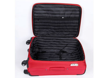 Red Code lock travel EVA trolley case with elegant imprint front logo and zipper pullers