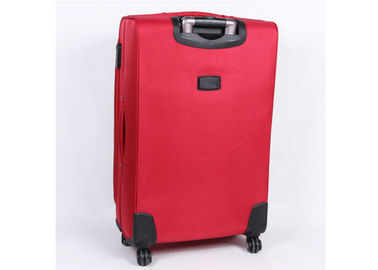 Small 20 inch suitcase 4 wheel luggage built in cross straps and ID card pocket on back panel