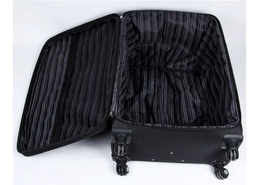 Telescopic aluminum trolley travel luggage sets for men with net compartment