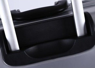 PC film ABS sturdy luggage sets with 4pcs 360 degree rotating wheels and aluminium trolley