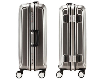 Aviation aluminum build in trolley 3 piece luggage set with environmental TPR handle