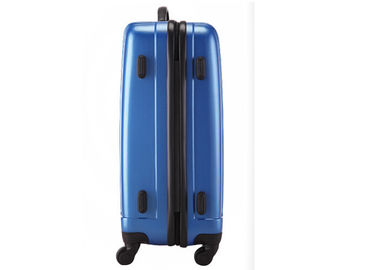 Blue Wear resistant ABS luggage set with TPR handle on top and side 150D polyester lining