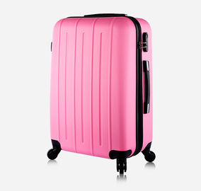 Customized pink hard shell ABS luggage set 20 24 28 inch / ladies luggage sets