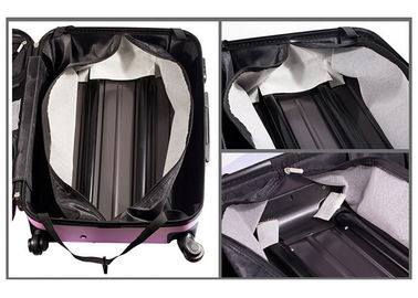 Customized pink hard shell ABS luggage set 20 24 28 inch / ladies luggage sets