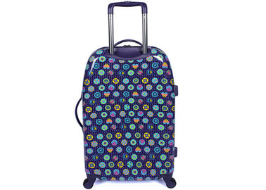Customized 20 25 28 inch PC trolley case bright colored luggage travel bag
