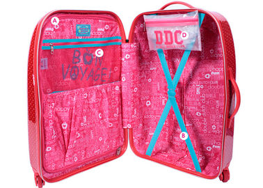 PC ABS red  trolley case 20 carry on luggage with wheels travelling suitcase