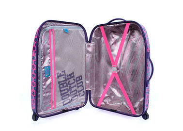 Strong PC trolley case hand luggage case with 360 degree aircraft wheels and TSA lock