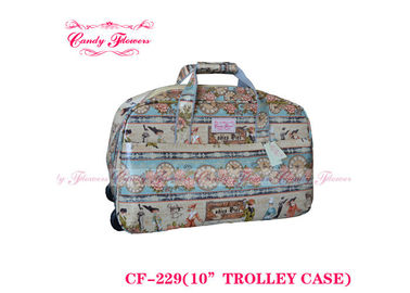 Colorful small 10 inch lightweight luggage Ladies Trolley Bag Customized