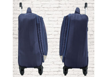 Small 19 inch 600D polyester lightweight travel luggage with four spinner wheels