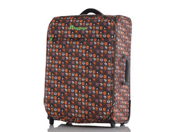 Large colorful travelers luggage sets with PE board and PU foam handle on top and side