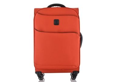 Expandable Lightweight travel luggage suitcase with cross straps and zipper 190T pockets inside